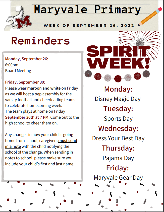 Weekly Bulletin Sept 26th