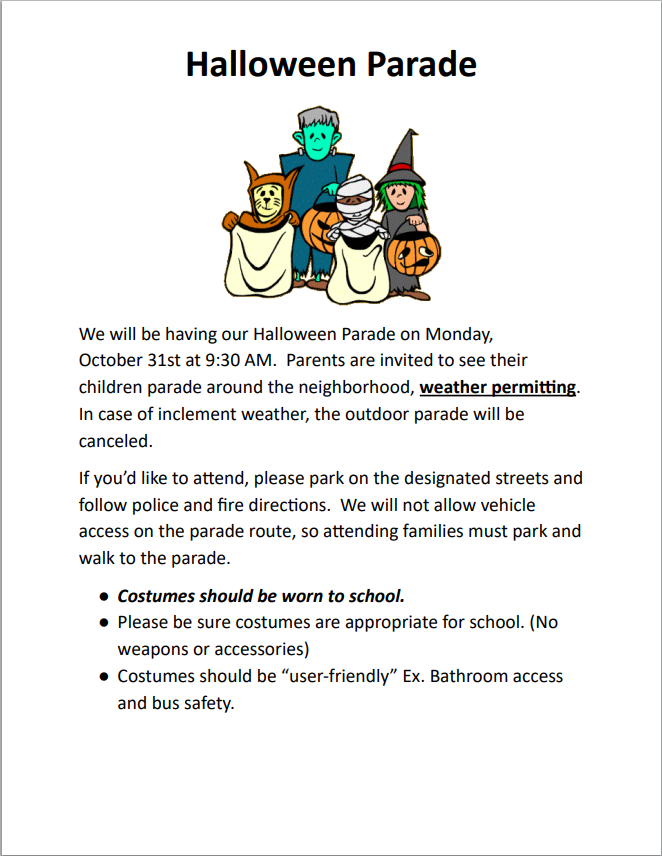 Halloween Parade Maryvale Primary School