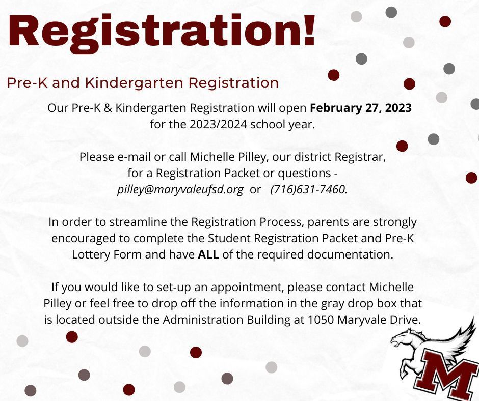 Registration Maryvale Primary School